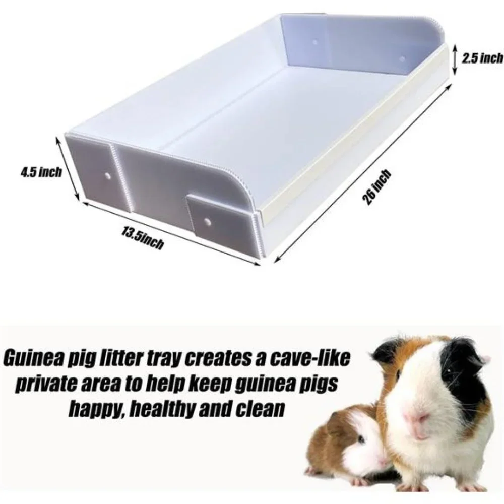 Guinea Pig Litter Box Small Animal Bedding Patty Pan for Training Hay Box New